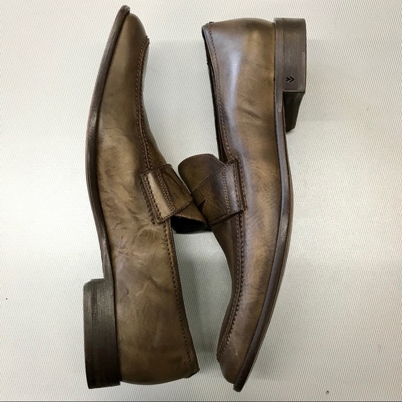 John Varvatos Brown Murray Penny Loafers - Picture 2 of 8